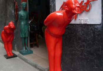 田間迎賓雕塑 彩繪仿真雕塑 園林?jǐn)[件