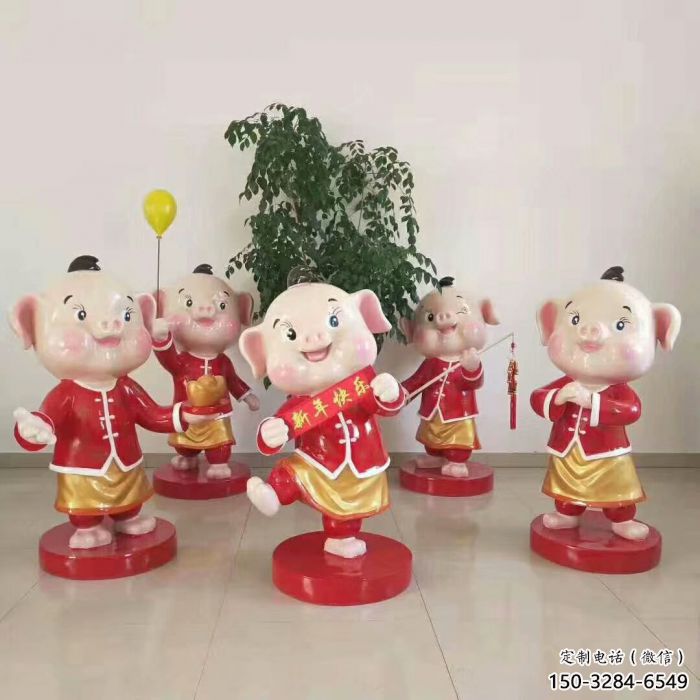 彩繪小豬佩奇雕塑 卡通雕塑 步行街?jǐn)[件 彩繪小豬佩奇雕塑 卡通雕塑 步行街?jǐn)[件