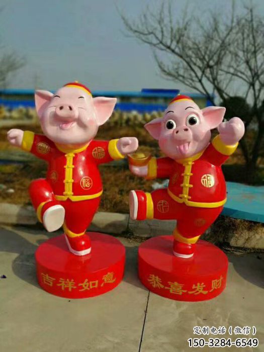 創(chuàng)意小豬佩奇雕塑 步行街店門口雕塑 卡通小品 創(chuàng)意小豬佩奇雕塑 步行街店門口雕塑 卡通小品