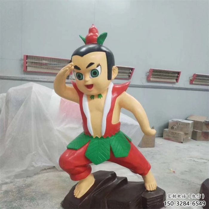 彩繪葫蘆娃雕塑 卡通雕塑 步行街擺件 彩繪葫蘆娃雕塑 卡通雕塑 步行街擺件