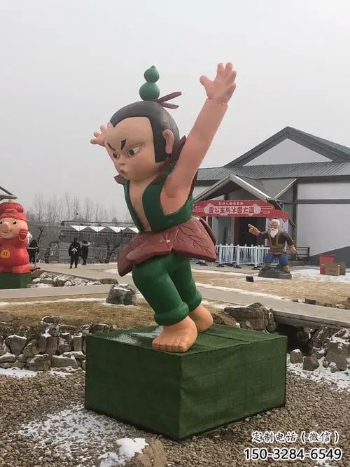 園林葫蘆娃雕塑 城市廣場雕塑 步行街擺件 園林葫蘆娃雕塑 城市廣場雕塑 步行街擺件