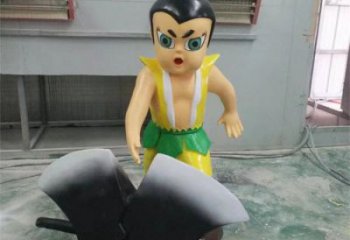商場葫蘆娃雕塑 卡通雕塑 店門口小品