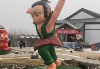 園林葫蘆娃雕塑 城市廣場(chǎng)雕塑 步行街?jǐn)[件