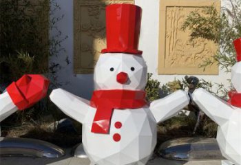 彩繪雪人雕塑 大型城市雕塑 商業(yè)街擺件