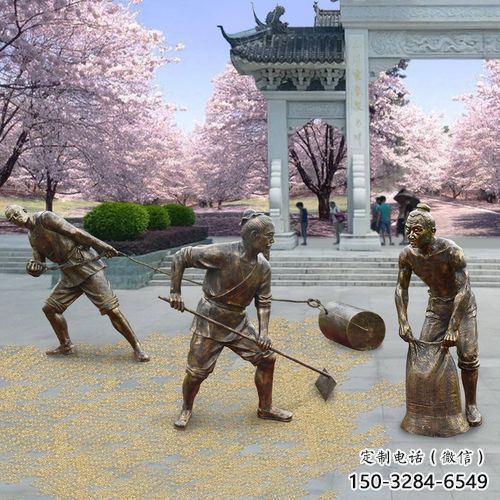 田間農(nóng)夫雕塑 農(nóng)耕民俗雕塑 園林?jǐn)[件 田間農(nóng)夫雕塑 農(nóng)耕民俗雕塑 園林?jǐn)[件