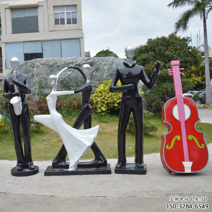 創(chuàng)意音樂人雕塑 步行街店門口雕塑 彩繪小品 創(chuàng)意音樂人雕塑 步行街店門口雕塑 彩繪小品