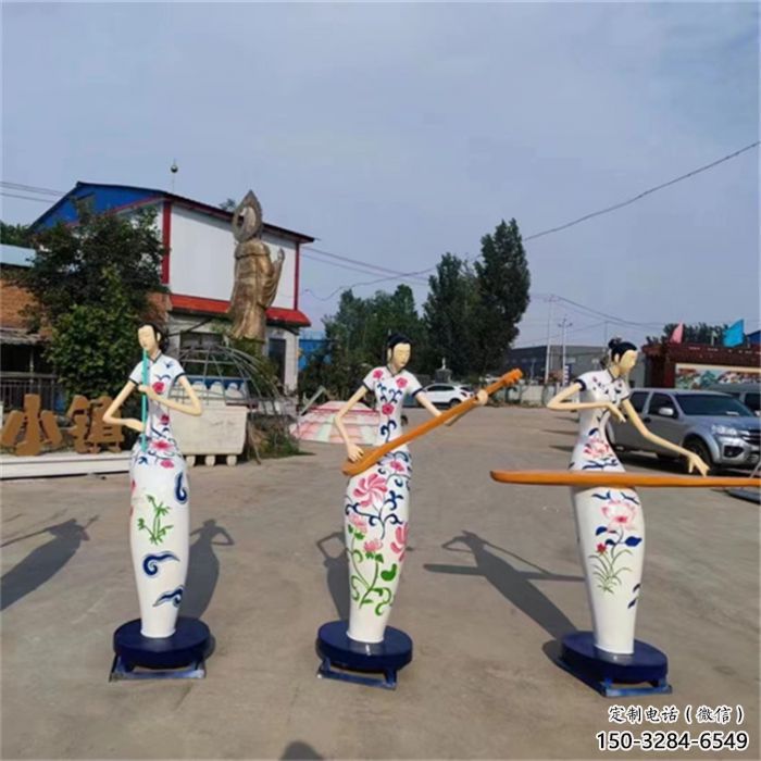 公園音樂人雕塑 酒店門口雕塑 仿真擺件 公園音樂人雕塑 酒店門口雕塑 仿真擺件