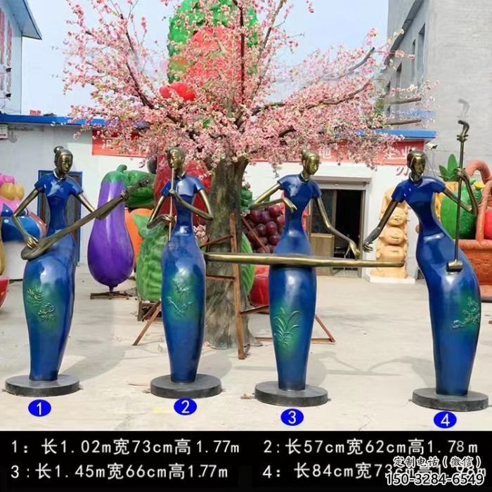 音樂人雕塑 風(fēng)景區(qū)幾何雕塑 廣場(chǎng)小品