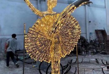 鏤空女孩雕塑 廣場(chǎng)童趣雕塑 門口小品