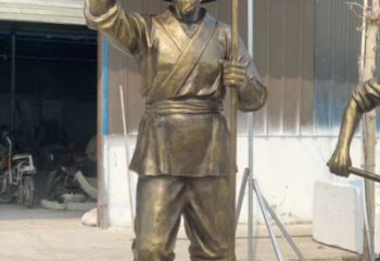 園林農(nóng)夫雕塑 城市廣場雕塑 步行街?jǐn)[件