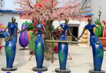 音樂人雕塑 風(fēng)景區(qū)幾何雕塑 廣場(chǎng)小品