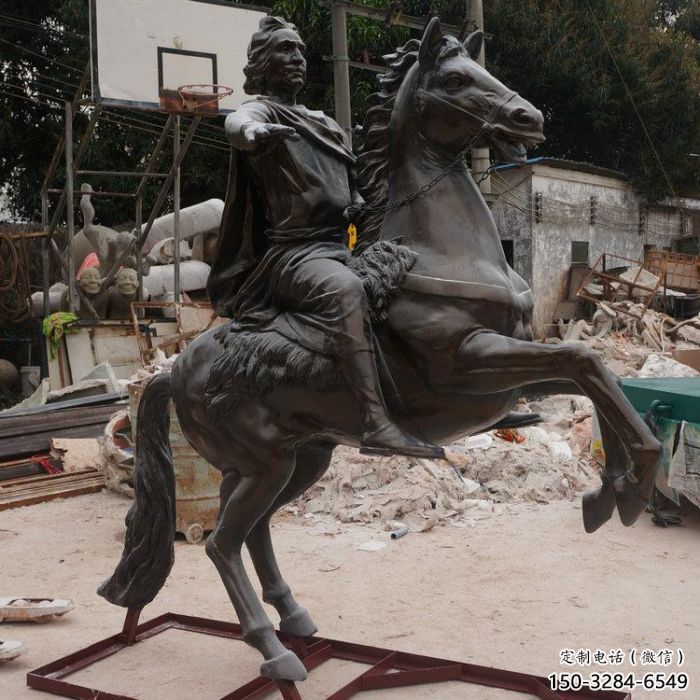 創(chuàng)意騎馬人雕塑 步行街店門口雕塑 民俗小品 創(chuàng)意騎馬人雕塑 步行街店門口雕塑 民俗小品