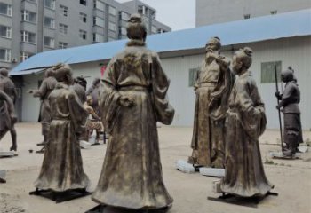 庭院私塾先生雕塑 城市彩繪雕塑 學校小品