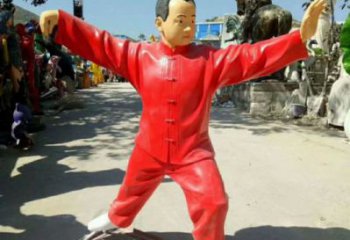 城市太極拳雕塑 風(fēng)景區(qū)彩繪雕塑 抽象擺件