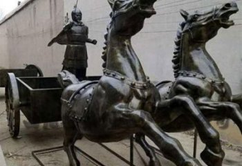 抽象馬夫雕塑 店門口彩繪雕塑 步行街擺件