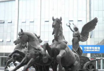 園林馬夫雕塑 城市廣場雕塑 步行街擺件