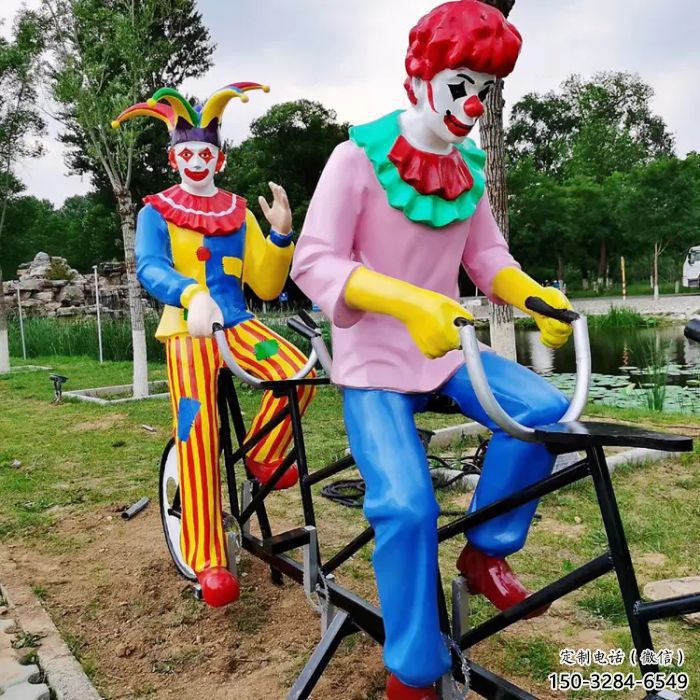 彩繪小丑雕塑 大型城市雕塑 商業(yè)街?jǐn)[件