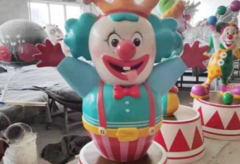 公園小丑雕塑 酒店門(mén)口雕塑 彩繪擺件