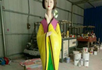 園林美女雕塑 城市廣場雕塑 步行街?jǐn)[件