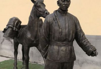 公園茶馬古道雕塑 門(mén)口創(chuàng)意雕塑 售樓處小品