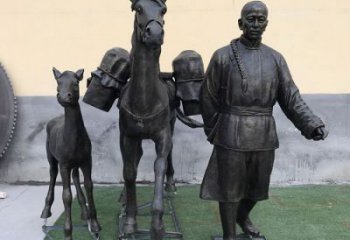 售樓處茶馬古道雕塑 商業(yè)街雕塑 古代擺件