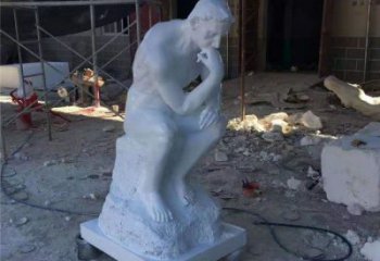 田間思考者雕塑 彩繪沉思者雕塑 園林?jǐn)[件