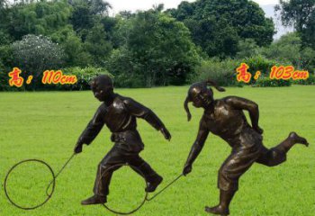 商業(yè)街孩子雕塑 售樓處雕塑 童趣擺件