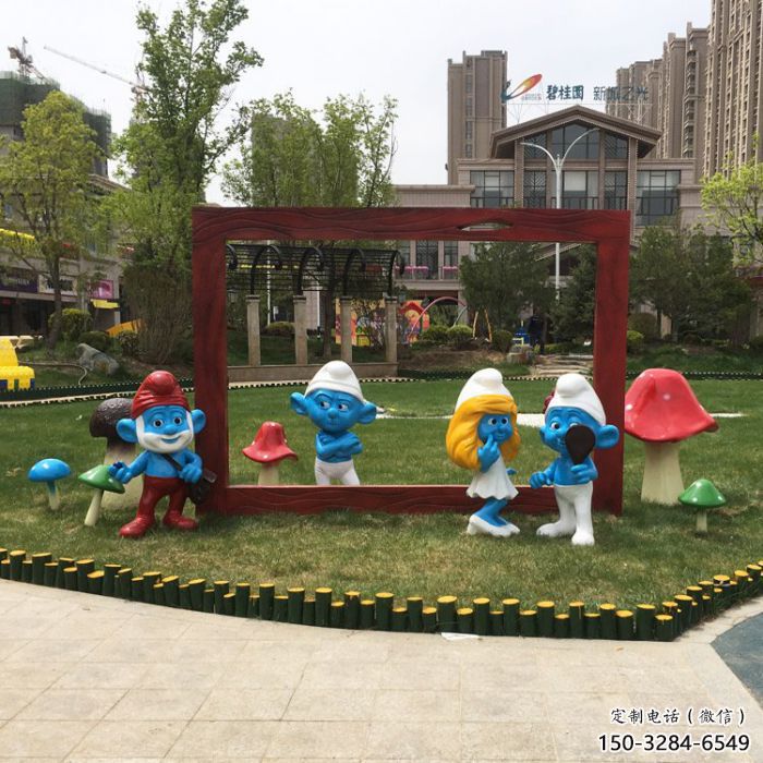 戶外藍(lán)精靈雕塑供應(yīng)商 噴漆景觀卡通雕塑 燈光動(dòng)漫雕塑 戶外藍(lán)精靈雕塑供應(yīng)商 噴漆景觀卡通雕塑 燈光動(dòng)漫雕塑