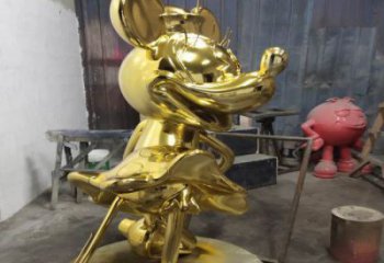 步行街米奇雕塑廠家 游樂場(chǎng)卡通雕塑 鑄造動(dòng)漫雕塑