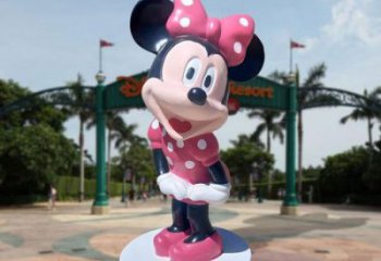 村口米奇雕塑制作 啞光卡通雕塑 公園動漫雕塑