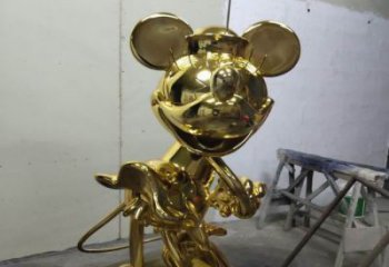 房地產米奇雕塑供應商 現代景觀動漫雕塑 幾何卡通雕塑