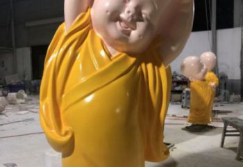 預(yù)用小和尚雕塑 景觀校園兒童雕塑 商業(yè)街肖像雕塑