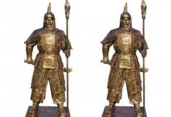 風景區(qū)武士雕塑定制 售樓處廣場雕塑 仿古擺件