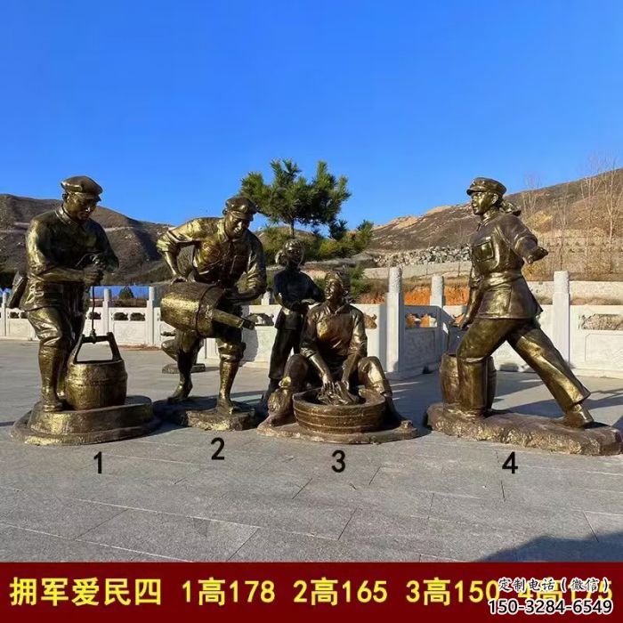 草地紅軍雕塑生產(chǎn)商 現(xiàn)代校園革命雕塑 大型抗戰(zhàn)雕塑