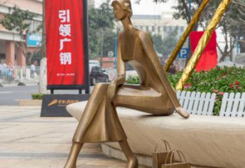 創(chuàng)意女人雕塑廠家 鑄銅女性雕塑 公園歐式雕塑
