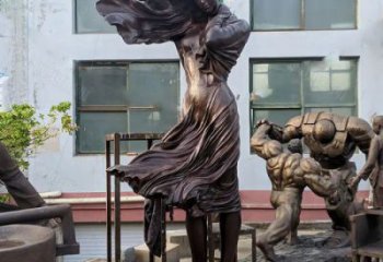 景觀女人雕塑制造商 剪影女性雕塑 商業(yè)街歐式雕塑