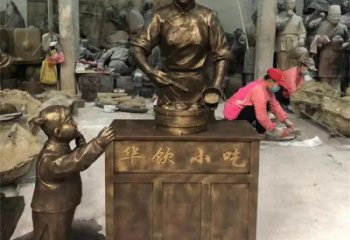 售樓處貨郎雕塑廠家 商業(yè)街雕塑 民俗擺件