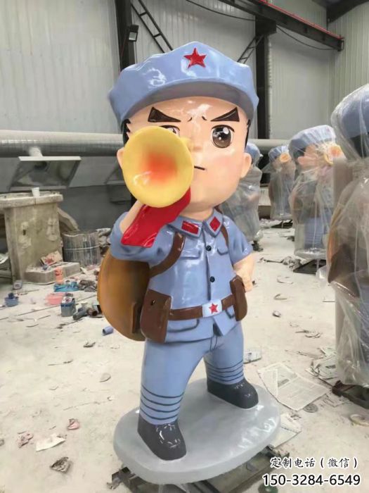 房地產(chǎn)交警雕塑廠家 現(xiàn)代景觀士兵雕塑 卡通軍人雕塑