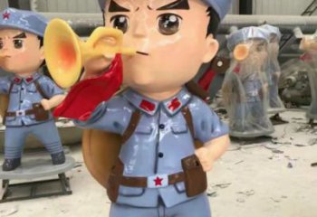 步行街交警雕塑廠家 游樂(lè)場(chǎng)軍人雕塑 鑄造士兵雕塑