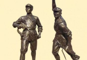 草地交警雕塑廠家 現(xiàn)代校園軍人雕塑 大型士兵雕塑