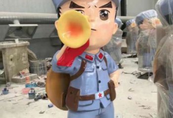 房地產(chǎn)交警雕塑廠家 現(xiàn)代景觀士兵雕塑 卡通軍人雕塑