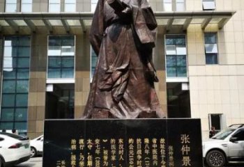 大型張仲景雕塑廠家 歐式步行街?jǐn)[件 彩繪名醫(yī)雕塑