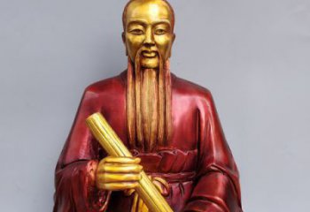 廣場張仲景雕塑廠家 抽象景觀藥王雕塑 烤漆名醫(yī)雕塑