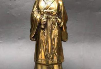 街道張仲景雕塑廠家 現(xiàn)代景觀擺件 彩繪名醫(yī)雕塑