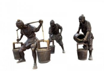 別墅區(qū)老人雕塑廠家 大型別墅區(qū)擺件 剪影古代雕塑