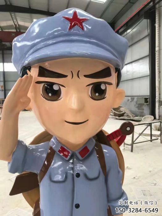 大型武警雕塑 玻璃鋼警察雕塑 房地產(chǎn)戰(zhàn)士雕塑