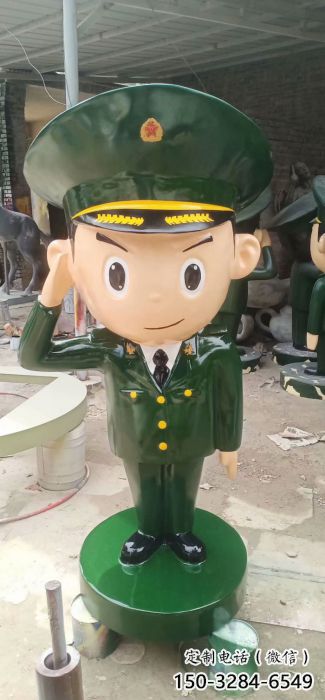 仿古武警雕塑 玻璃鋼警察雕塑 房地產(chǎn)戰(zhàn)士雕塑