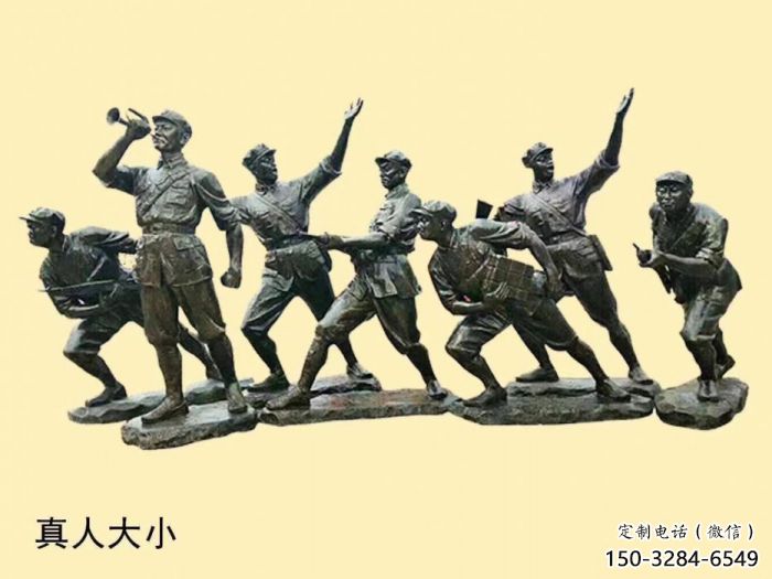 玻璃鋼武警雕塑 仿銅警察雕塑 商業(yè)街戰(zhàn)士雕塑