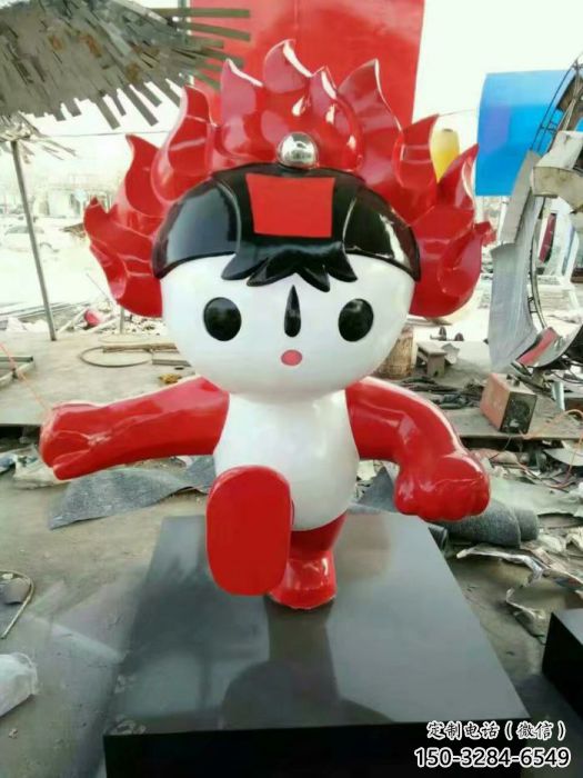 福娃雕塑廠家 仿真景觀體育雕塑 烤漆奧運(yùn)雕塑