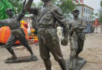 玻璃鋼武警雕塑 步行街警察雕塑 大型商場(chǎng)戰(zhàn)士雕塑